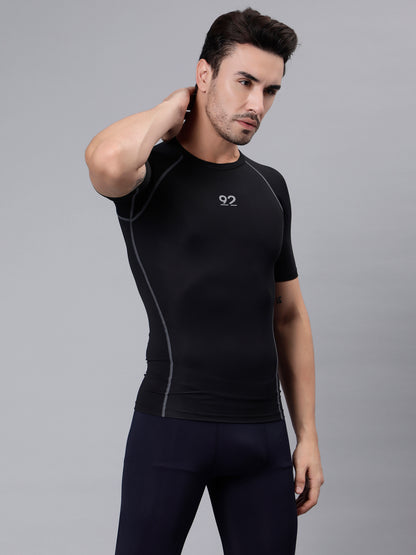 T3M25 - Half Sleeve Nylon Luxury Compression Gear Top