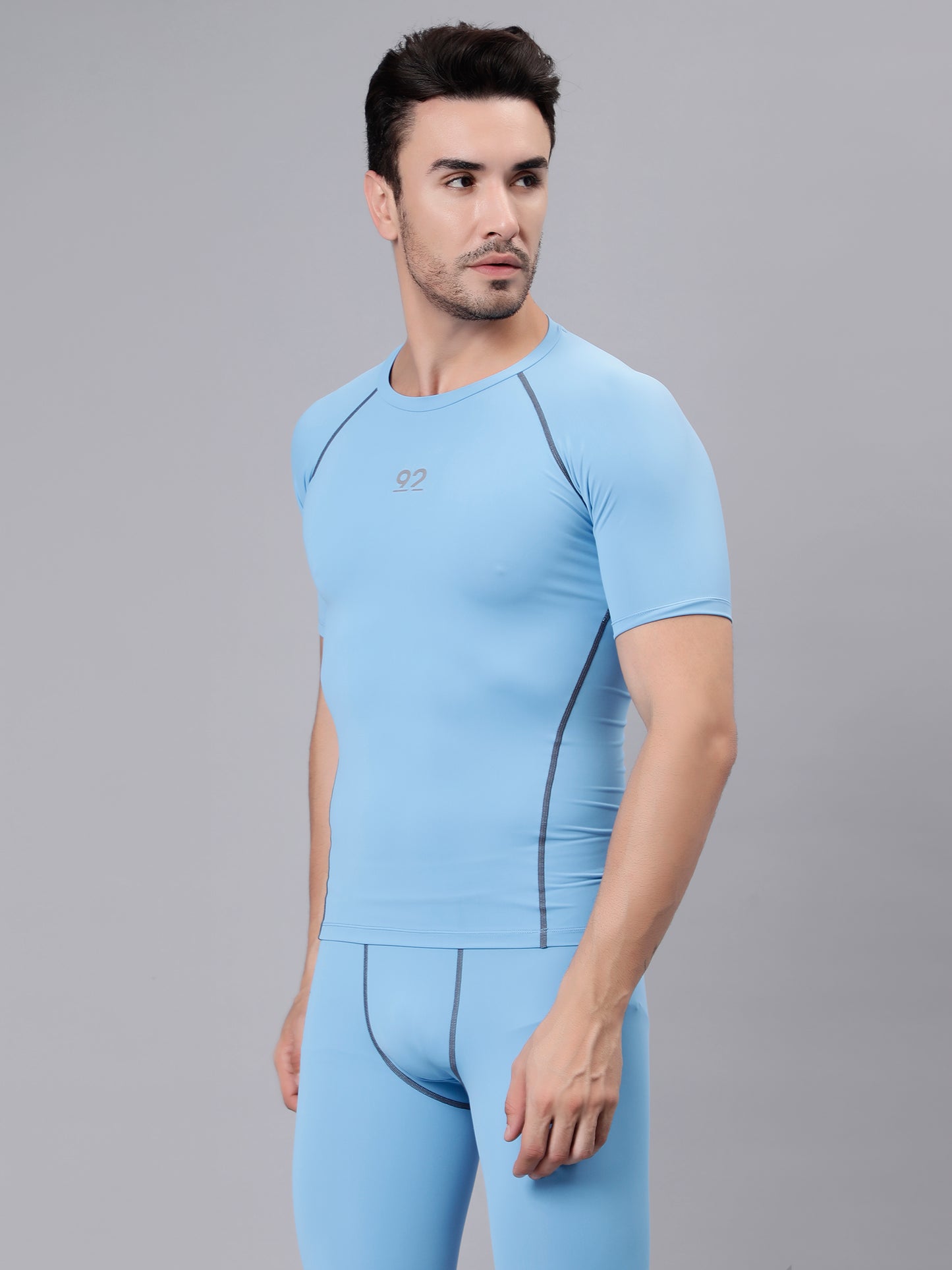 T3M25 - Half Sleeve Nylon Luxury Compression Gear Top