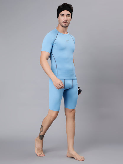 T3M25 - Half Sleeve Nylon Luxury Compression Gear Top