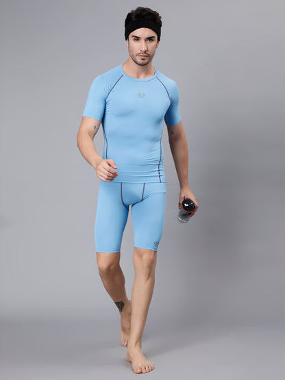 T3M25 - Half Sleeve Nylon Luxury Compression Gear Top