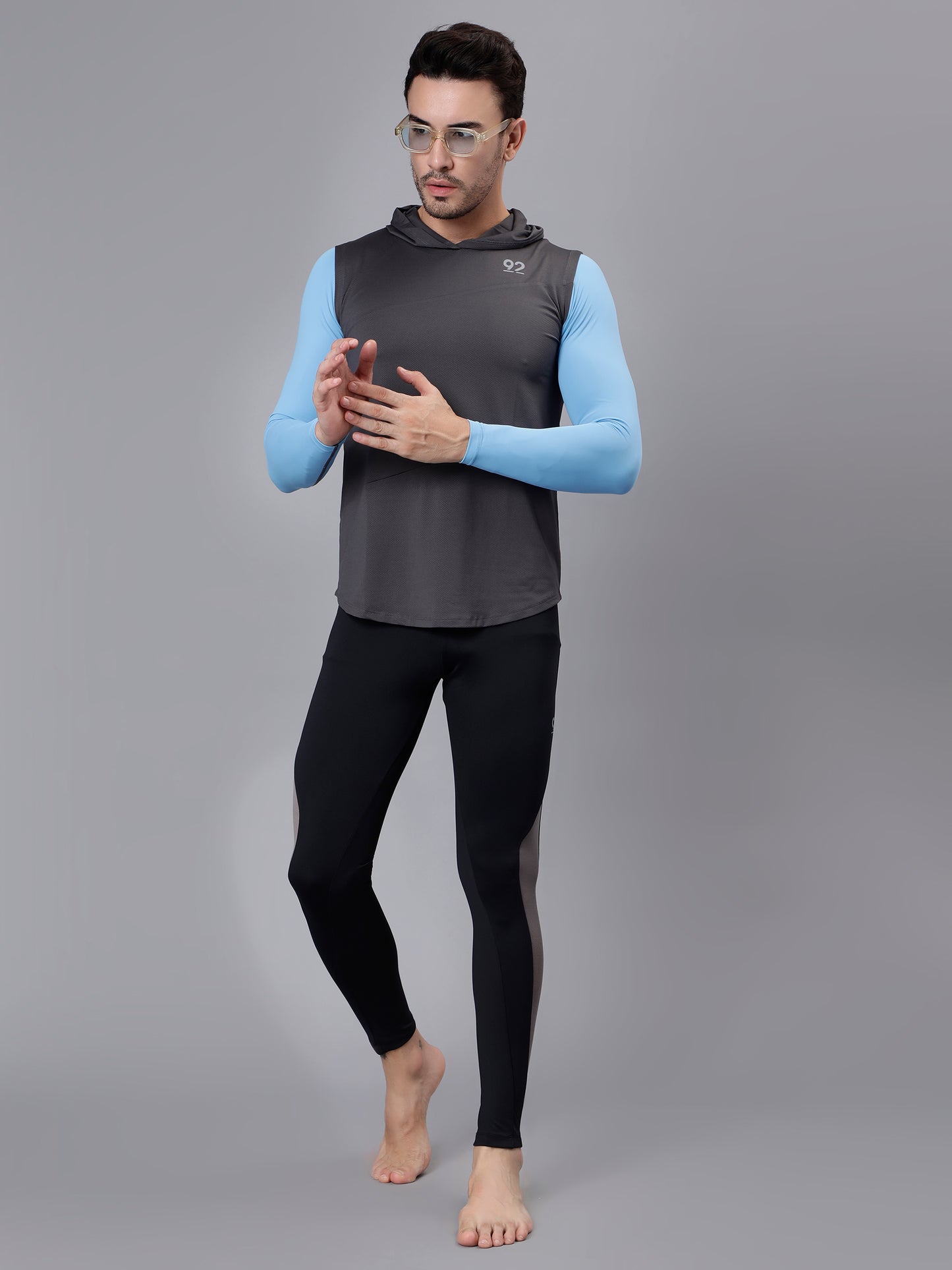 T3M26 - Full Sleeve Nylon Luxury Compression Gear Top