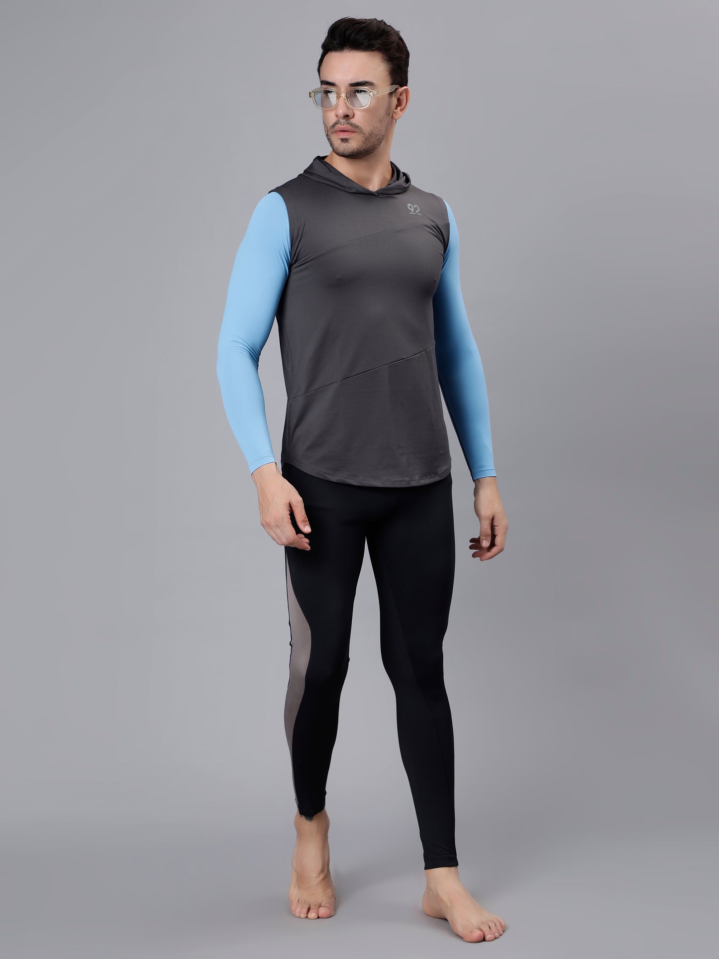 T3M26 - Full Sleeve Nylon Luxury Compression Gear Top