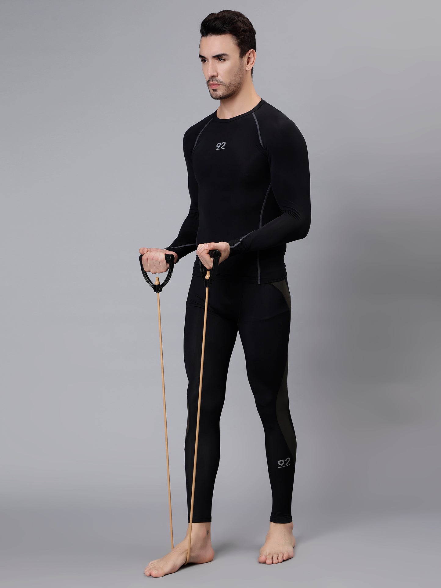 T3M26 - Full Sleeve Nylon Luxury Compression Gear Top