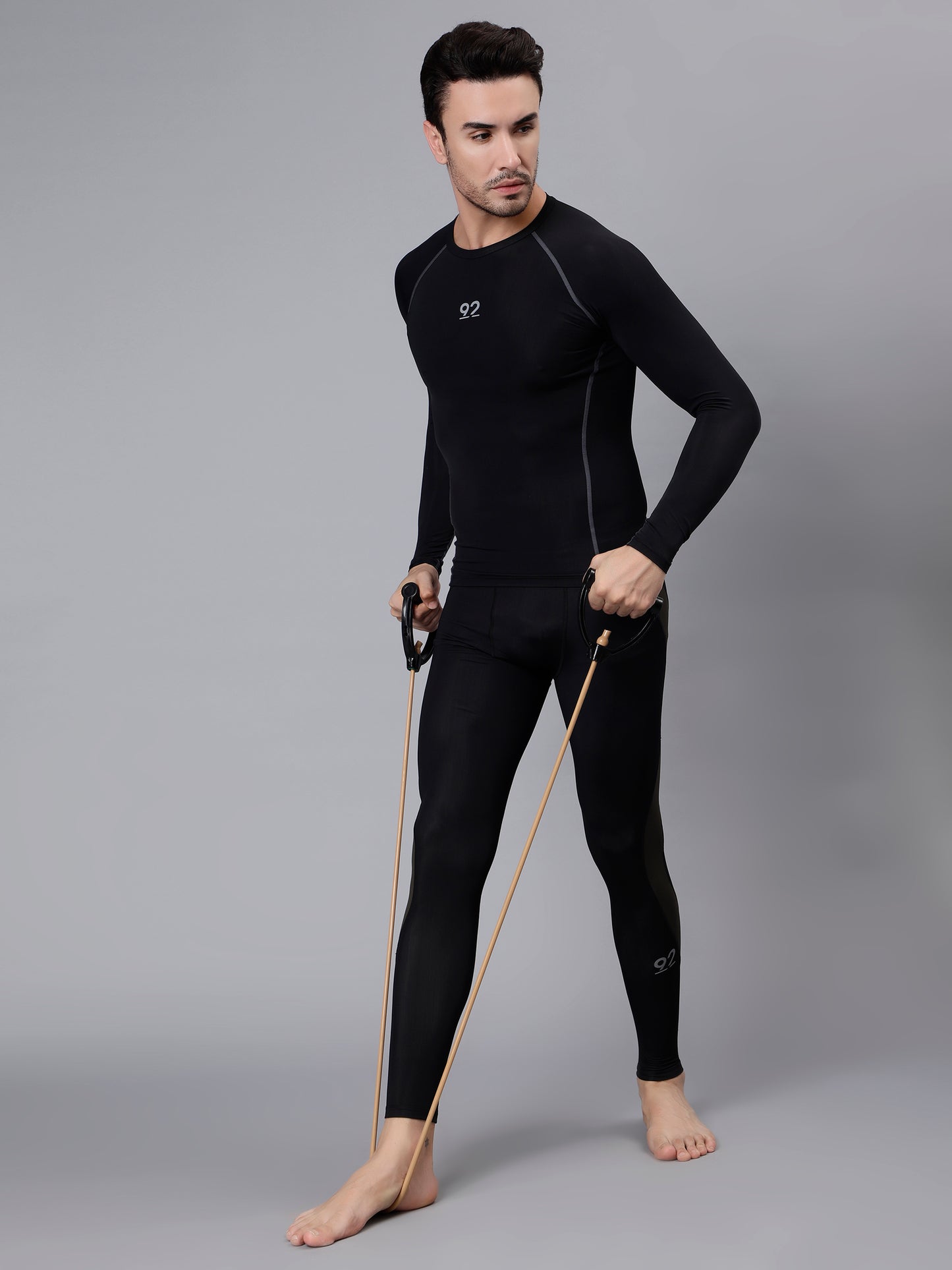 T3M26 - Full Sleeve Nylon Luxury Compression Gear Top