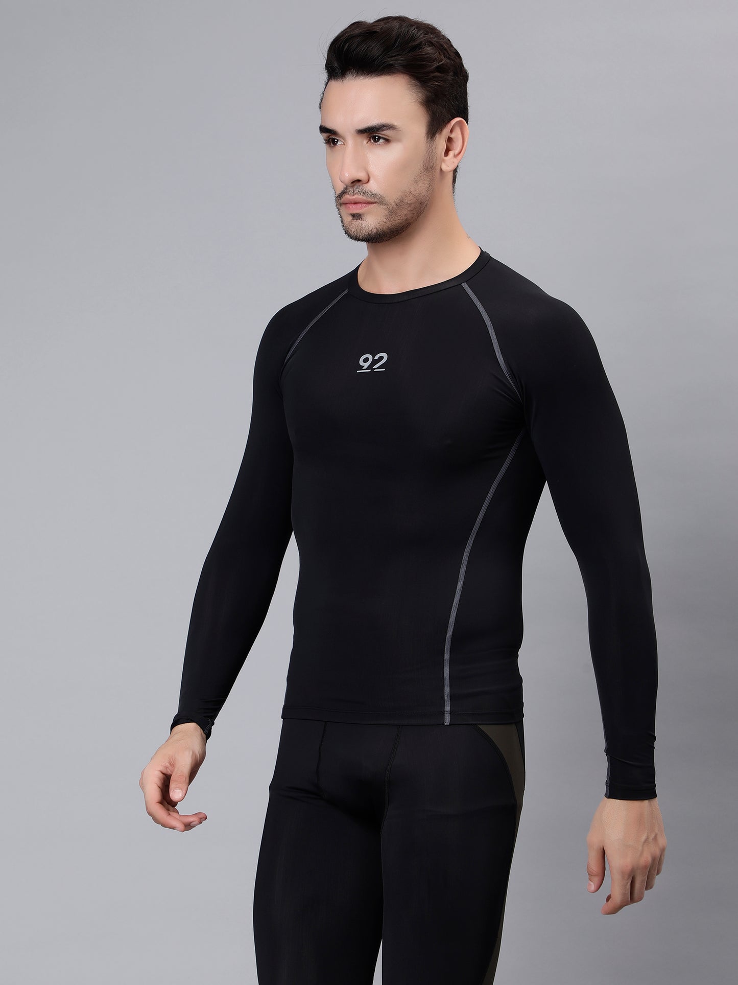 T3M26 - Full Sleeve Nylon Luxury Compression Gear Top