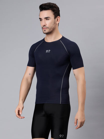 T3M25 - Half Sleeve Nylon Luxury Compression Gear Top