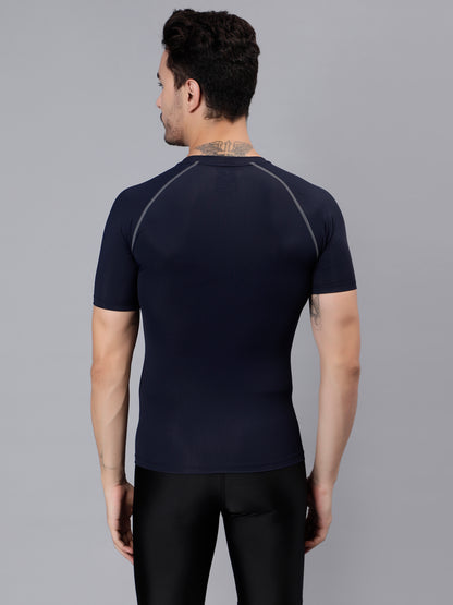 T3M25 - Half Sleeve Nylon Luxury Compression Gear Top