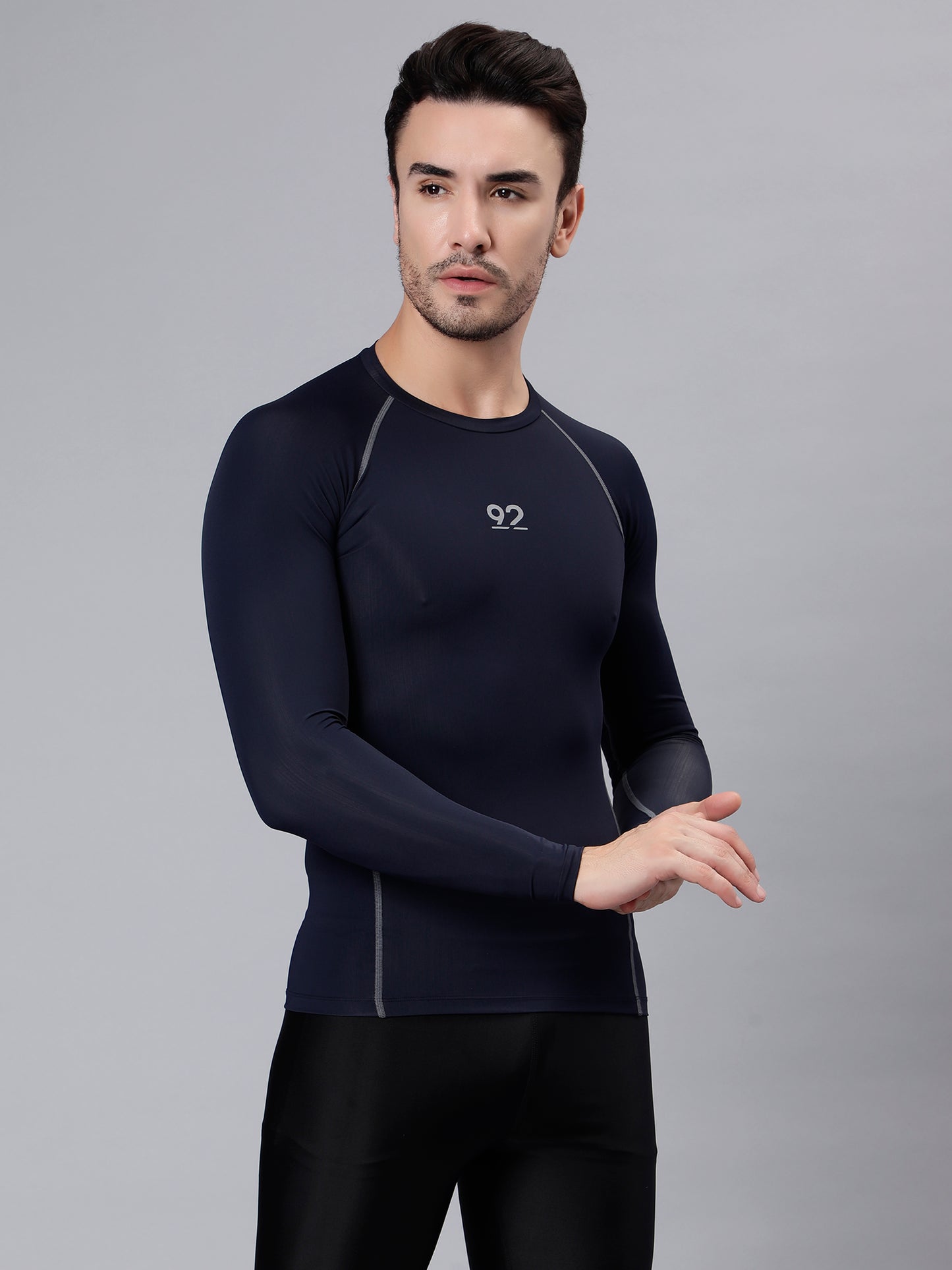 T3M26 - Full Sleeve Nylon Luxury Compression Gear Top