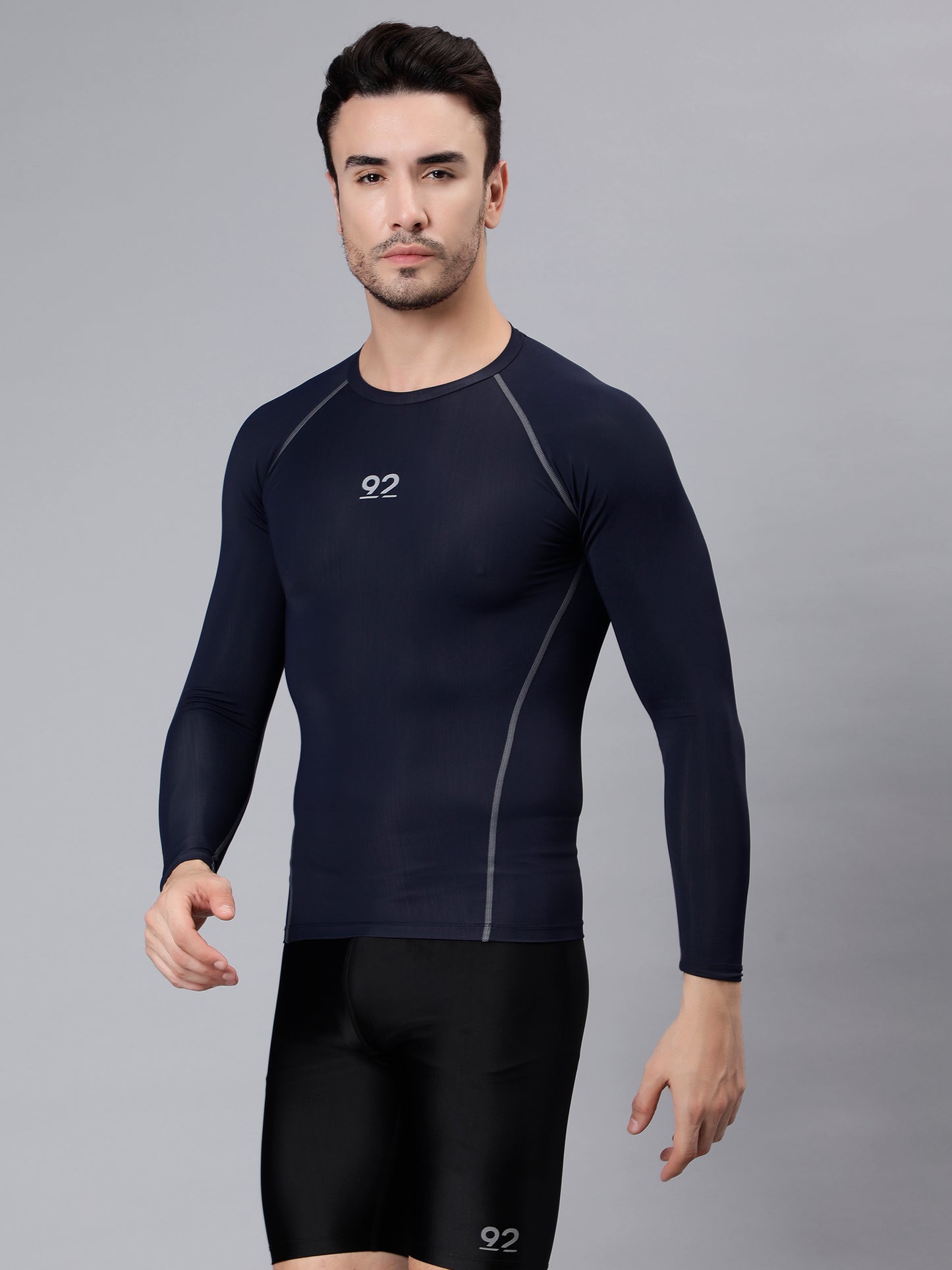 T3M26 - Full Sleeve Nylon Luxury Compression Gear Top